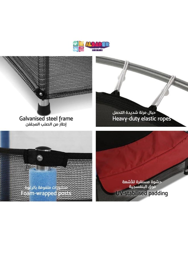 AL BADER Kids Outdoor Trampolines Jump Bed With Safety Enclosure Gym Exercise Fitness Equipment 6FT - Image 5